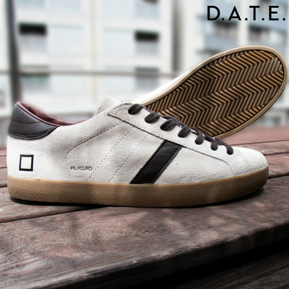 デイト D.A.T.E. スニーカー メンズ ヒルロー ローカット スニーカー コートスニーカー スエード シューズ 靴 ホワイト HILL LOW COLORED WHITE