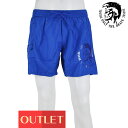 【アウトレット・訳あり/プリント部分剥がれ】 DIESEL ディーゼル 00SMNK/0WAKV 8ED Beachewear ブルー/メンズ/ギフト/水着/夏/ビーチウェア