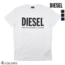 ディーゼル DIESEL 00SXED/0AAXJ 100 900 81E T-DIEGO-LOGO BLACK WHITE NAVY ロゴグラフィック Tシャツ カットソー クルーネック 半袖 ブラック ホワイト ネイビー 黒 白 紺色 メンズ【送料無料】