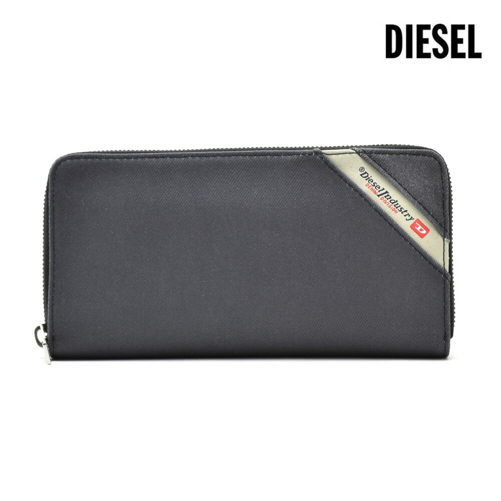 ディーゼル 長財布（メンズ） ディーゼル DIESEL X05271/PS778 H6492 24 ZIP WALLET DENIMLINE ラウンドファスナー長財布 ロングウォレット グレー系 デニム メンズ【送料無料】