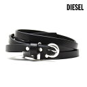 ディーゼル ベルト（メンズ） ディーゼル DIESEL X05712/P0762 BELT T8013 B-WENDY BLACK ベルト ブラック 黒 レディース【送料無料】