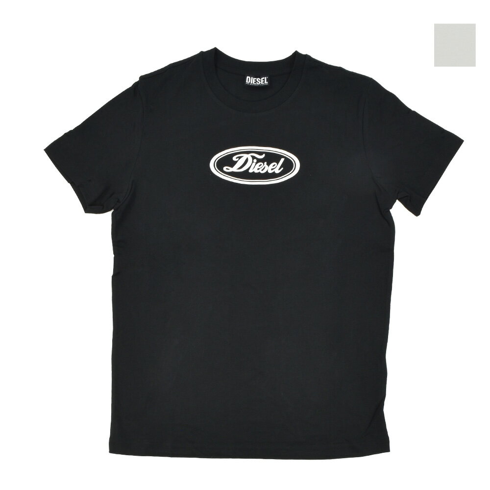 【7/20 0:00-23:59 エントリー＆楽天カード利用でポイント5倍】【お買い物マラソンSALE】ディーゼル Tシャツ メンズ カットソー クルーネック 半袖 ロゴT ブラック ホワイト 黒 白 DIESEL T-DIEGOR-C14【送料無料】のサムネイル