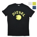 【ゴールデンウイークSALE】ディーゼル DIESEL Tシャツ メンズ カットソー クルーネック 半袖 ロゴTシャツ ブラック ホワイト イエロー ブルーグレー系 DIESEL T-DIEGOR-K56【送料無料】