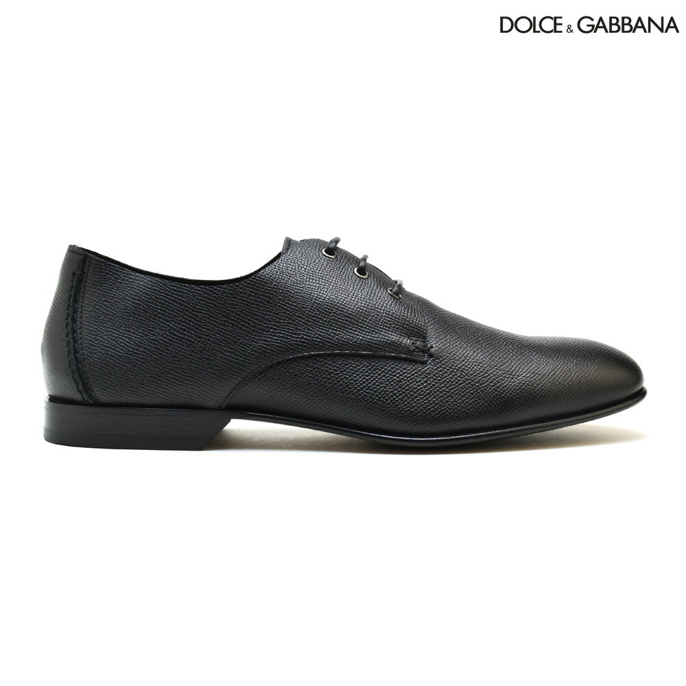 ドルチェ＆ガッバーナ DOLCE&GABBANA D&G A10249 Ai958/80999 SHOES BLACK ドレスシューズ ビジネスシューズ レザー ブラック 黒 メンズ【送料無料】