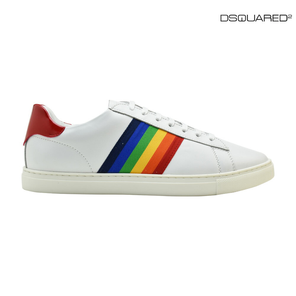 ディースクエアード DSQUARED2 SNM005 06500449/M244 SNEAKER WHITE スニーカー ローカット ホワイト 白 メンズ【送料無料】