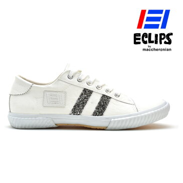 【500円OFFクーポン配布中 5月11日11:59まで】エクリプス ECLIPS マカロニアン 42013 ホワイト シルバー ローカット スニーカー 靴 シューズ レディース【送料無料】