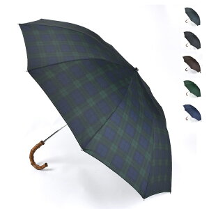 FOX UMBRELLAS フォックスアンブレラズ Whanghee Crook Handle 折りたたみ傘(58cm) TEL4 メンズ/傘/英国製/ギフト【送料無料】