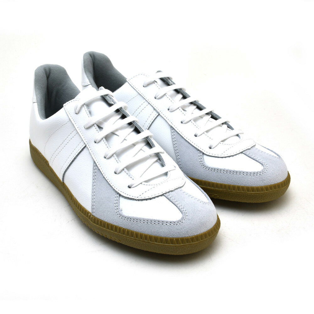 【5と0のつく日 エントリー＆楽天カード利用でポイント5倍】ジャーマントレーナー ホワイト 白 GERMAN TRAINER 1183 WHITE ドイツ軍 トレーニングシューズ スニーカー 【送料無料】