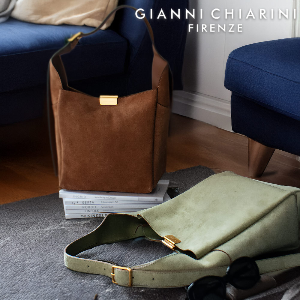 ジャンニキアリーニ GIANNI CHIARINI ジョー レディース トートバッグ ショルダーバッグ ハンドバッグ バケットバッグ ホーボーバッグ スエード 鞄 JO BS 12330 CM-PL