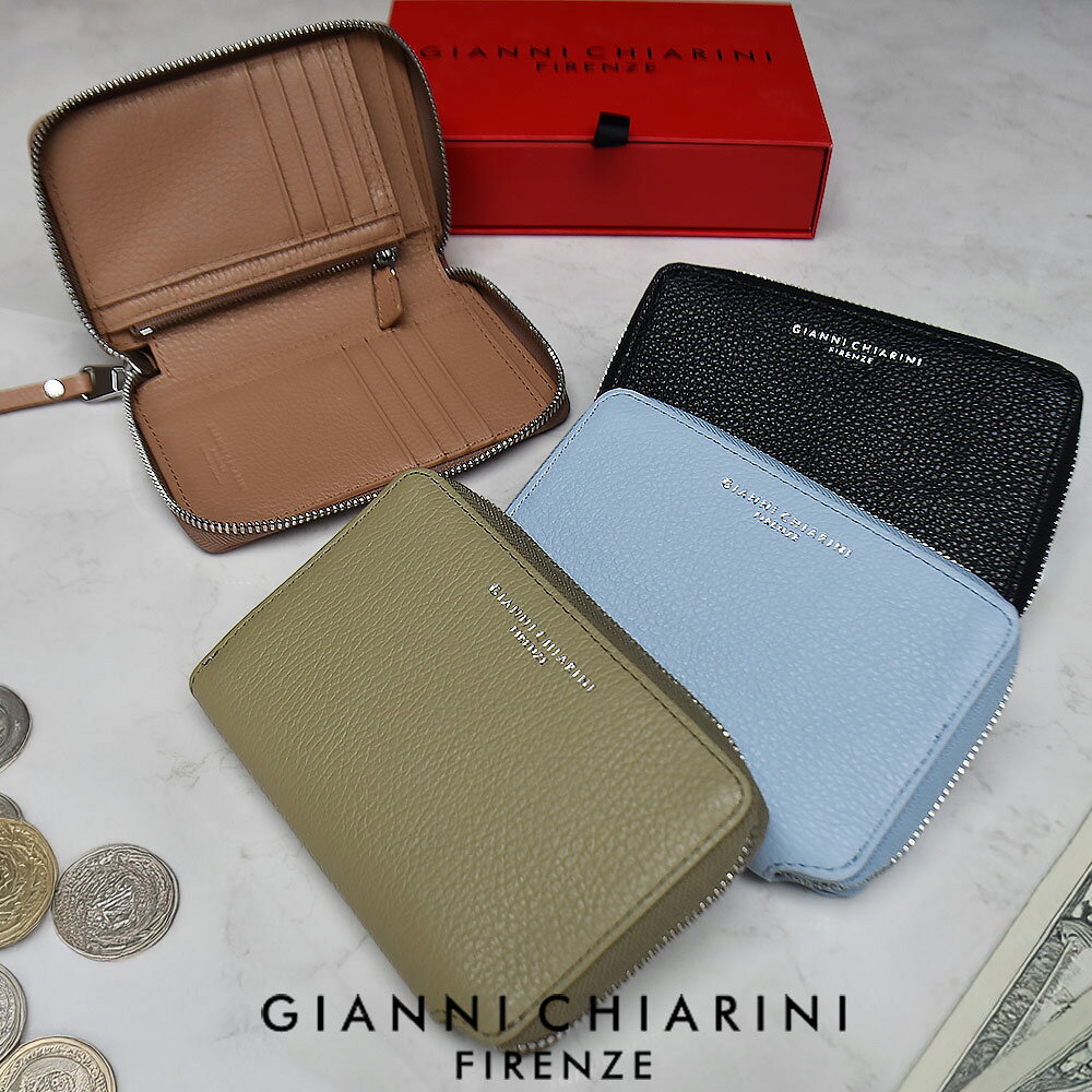 GIANNI CHIARINI/ジャンニキアリーニ GIANNI CHIARINI は、1999年に創業者の Gianni Chiarini によってイタリア・フィレンツェで設立されたレザーバッグブランドです。創業者は革鞄職人の家系に育ち、伝統的なイタリアの革製品技術を現代的なデザインへ昇華させることを目指しました。1990年代後半にスタートした後、イタリア国内だけでなくヨーロッパ、日本をはじめ世界各国へ展開。現在はフィレンツェ、ミラノ、東京に旗艦店を構え、日本市場でも人気の高いイタリアンバッグブランドとして定着しています。 【GIANNI CHIARINI/ジャンニキアリーニ】一覧はこちら 送料について ＜送料無料の場合＞北海道・一部離島沖縄 900円1200円 送料の詳細はこちら&nbsp; ジャンニキアリーニ(GIANNI CHIARINI)ブランドプロフィール 1999年に創業者の Gianni Chiarini によってイタリア・フィレンツェで設立されたレザーバッグブランド GIANNI CHIARINI は、1999年に創業者の Gianni Chiarini によってイタリア・フィレンツェで設立されたレザーバッグブランド。フィレンツェの伝統的なレザークラフト技術で、無駄を削ぎ落したミニマルデザインが魅力。軽量で実用性の高い設計で、上質なレザーを使用した高いコストパフォーマンスのアイテムが充実。ブランドコンセプトは「表現の自由」。シンプルでありながら洗練されたデザインが特徴で、働く女性や旅行好きの女性を中心に支持を集めています。 &nbsp; GIANNI CHIARINI ジャンニキアリーニ　 ※お使いのモニター環境により実際の商品と色味が異なる場合がございます。 【Item】 財布 【Model】 WALLETS GRANA DOLLARO PF6008 GRN 【Color】 CLAY WILLOW OASI NERO 【性別】 レディース 【原産国】 中国 【仕様・付属品】 ジップクロージャー 小銭入れ 札入れ カードスロットx11 外箱 【素材】 本革 【サイズ】 W / H / D 約14cm / 約9.5cm / 約2.5cm 【商品説明】 シボ感のあるレザーを使用した、GIANNI CHIARINIのラウンドファスナー。シンプルで洗練されたデザインに、収納力と使いやすさを兼ね備えた実用的なアイテムです。ラウンドファスナー仕様で大きく開き、紙幣やカード、小銭をすっきり収納できます。 【ご購入前にお読み下さい】 ※各商品ページに記載しているサイズ表記は、当店規定の採寸方法により、 当店のスタッフが採寸した実寸値となっております。 個体差等による若干の誤差を事由とした交換はお受けできかねます。 ご理解ご了承のうえお買い求めくださいませ。 ※お使いのディスプレイの状態により、実際の商品の色が異なる場合が御座います。 　 ※送料について ＜送料無料の場合でも以下の地域は別途送料が発生致します。＞ 北海道・一部離島 900円 沖縄 1200円　 GIANNI CHIARINI/ジャンニキアリーニ GIANNI CHIARINI は、1999年に創業者の Gianni Chiarini によってイタリア・フィレンツェで設立されたレザーバッグブランドです。創業者は革鞄職人の家系に育ち、伝統的なイタリアの革製品技術を現代的なデザインへ昇華させることを目指しました。1990年代後半にスタートした後、イタリア国内だけでなくヨーロッパ、日本をはじめ世界各国へ展開。現在はフィレンツェ、ミラノ、東京に旗艦店を構え、日本市場でも人気の高いイタリアンバッグブランドとして定着しています。 ※日本の正規代理店にて別途ご用意している資材や付属品はご用意できません。(販売元を示すようなギャランティーカードやショッパーなど)