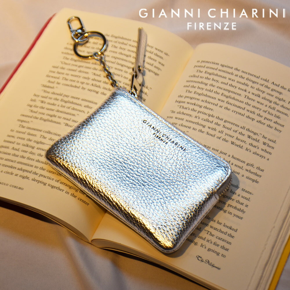 ジャンニキアリーニ GIANNI CHIARINI キーリングウォレット レディース コインケース カードケース 小銭入れ パスケース シルバーメタリック DOLLARO LAMINATO PF8179B