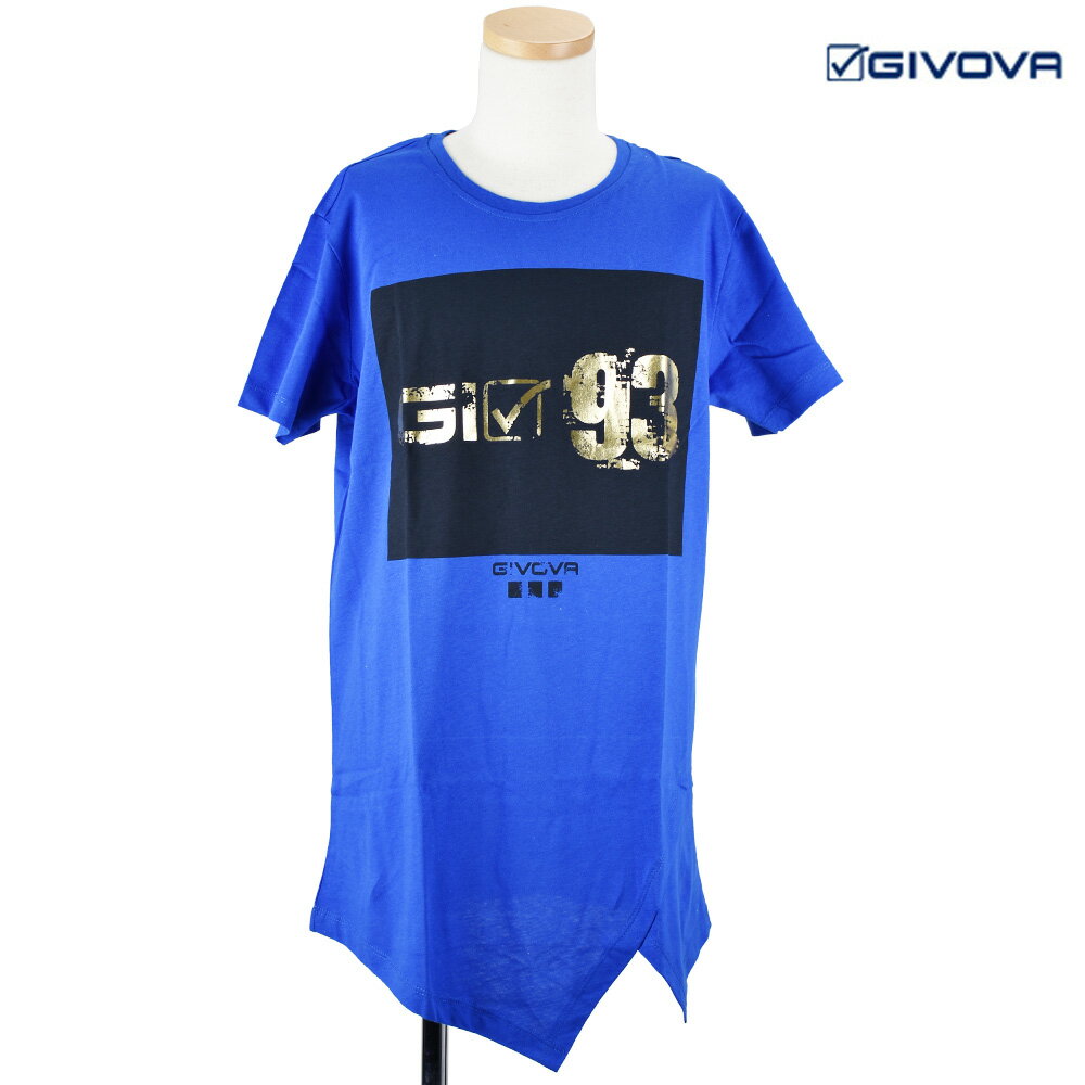 【大特価SALE】ジボバ GIVOVA Tシャツ カットソー メンズ スポーツウェア ブルー 青 G0254U