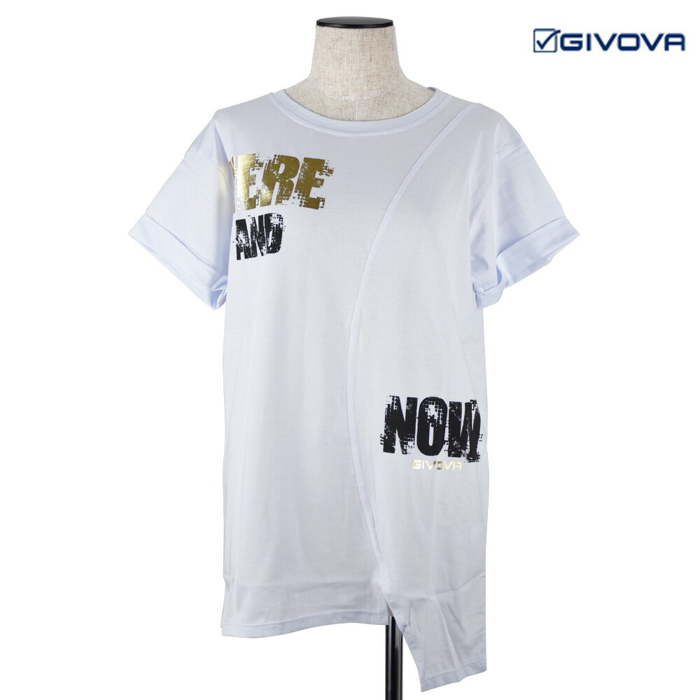 【大特価SALE】ジボバ GIVOVA Tシャツ カットソー レディース スポーツウェア ホワイト 白 G0585D