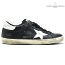 ゴールデングース スニーカー メンズ スーパースター レザー ダメージ加工 ブラック 黒 GOLDEN GOOSE DELUXE BRAND SUPER STAR