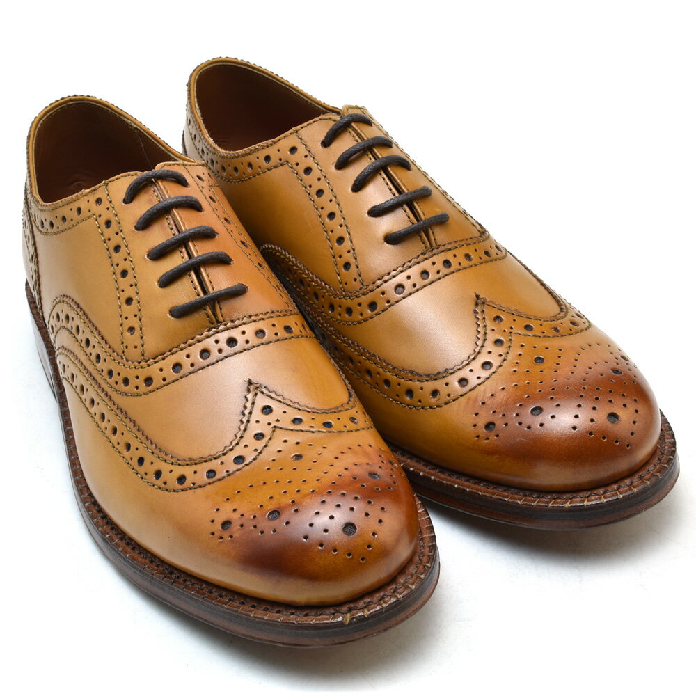 クラウドモーダのグレンソン スタンレー タン カーフ GRENSON STANLEY 110002 TAN CALF 英国製 革靴 メンズ 【送料無料】｜アングル2