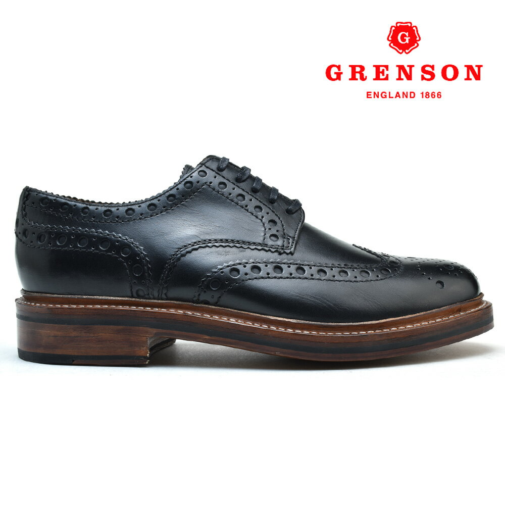 グレンソン アーチー ブラック カーフ GRENSON ARCHIE 110004 BLACK CALF 黒 英国製 革靴 メンズ 