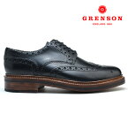 【交換送料無料】グレンソン アーチー ブラック カーフ GRENSON ARCHIE 110004 BLACK CALF 黒 英国製 革靴 メンズ 【送料無料】