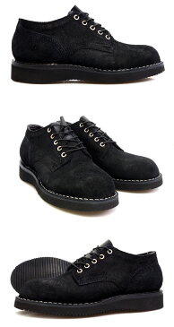 ハソーン HATHORN MACHINE OXFORD SHOES 104NWC BLACK ROUGHOUT LEATHER White's ブラック ラフアウト 黒 スエード ホワイツブーツ 【送料無料】