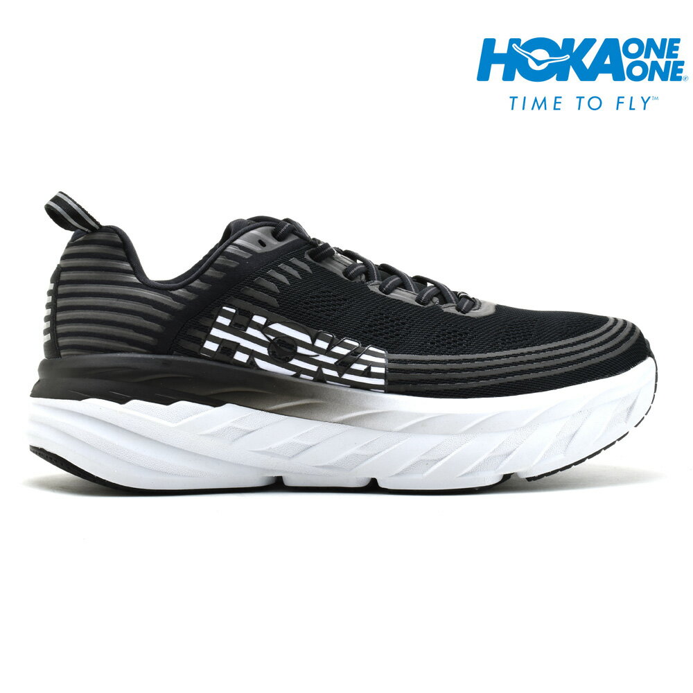 ホカ オネオネ HOKA ONE ONE 1019269 BONDI 6 BLACK ボンダイ 6 スニーカー ローカット ランニングシューズ マラソンシューズ ブラック 黒 メンズ【送料無料】のサムネイル