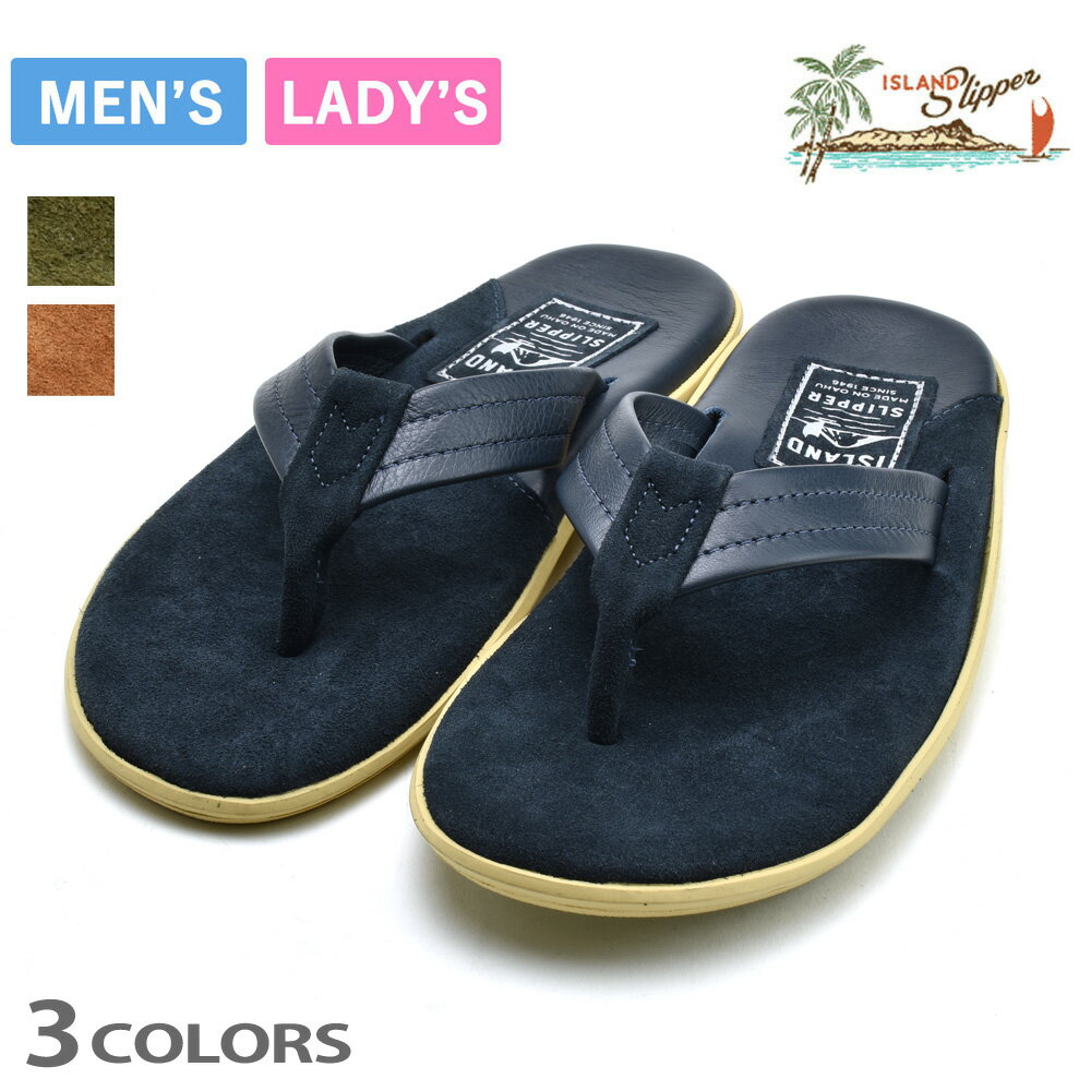 【SALE】アイランドスリッパ トングサンダル メンズ レディース レザーサンダル スエード ISLANDSLIPPER TWO TONE SUEDE THONG【送料無料】