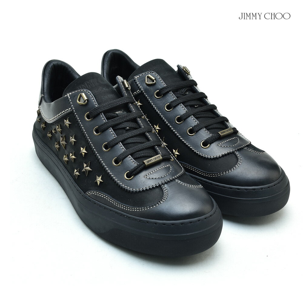 【価格見直しました】ジミーチュウ JIMMY CHOO ACE WUS/BLACKANTIQUE BRASS SHOES