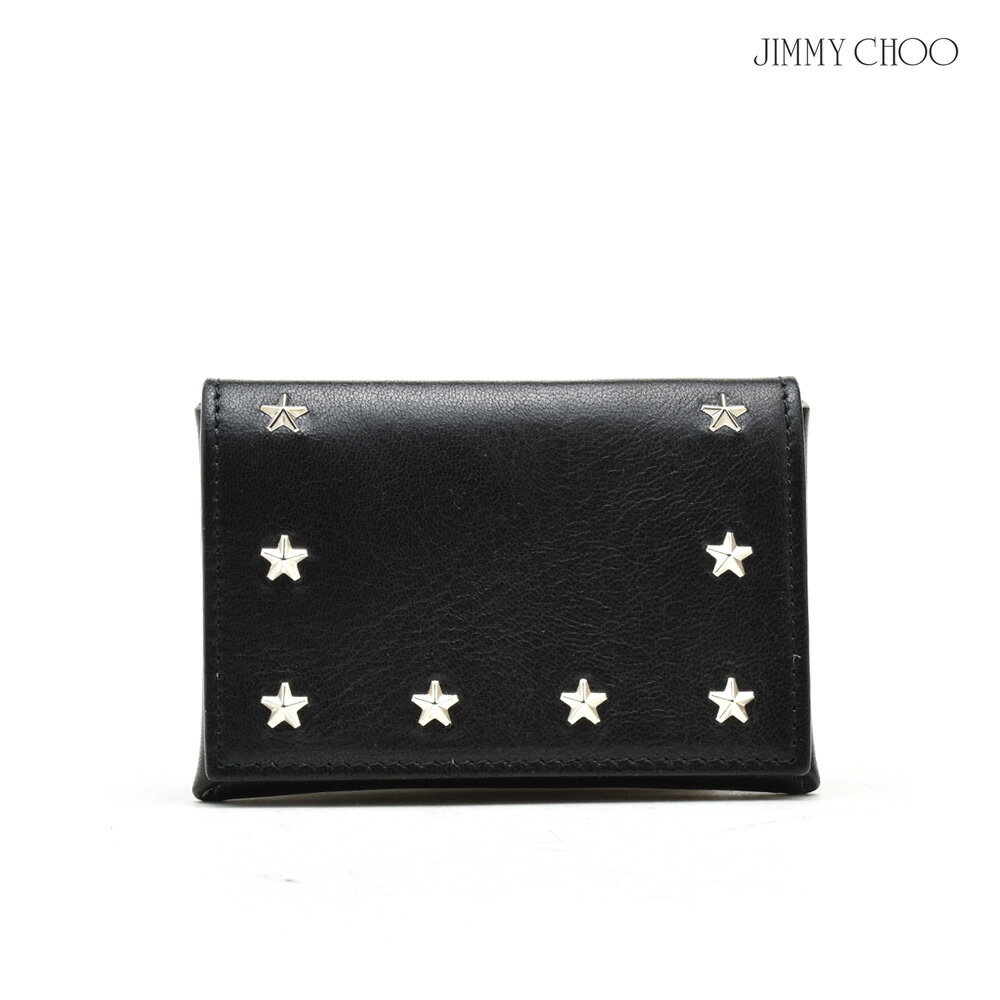 ジミー チュウ 小銭入れ メンズ ジミーチュウ JIMMY CHOO NOVIA CSQ/BLACK 010003 ノビア コインケース 小銭入れ スタースタッズ ブラック 黒 BLACK メンズ【送料無料】