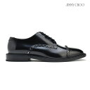 ジミーチュウ JIMMY CHOO PENN HAZ/BLACK シャイニーカーフレザー スタッズ付き レースアップ オックスフォードシューズ ドレスシューズ メンズ ブラック 黒 SHOES BLACK EUR40