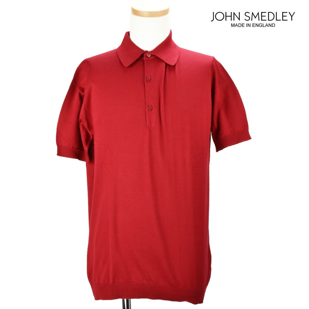 【楽天スーパーSALE】ジョンスメドレー JOHN SMEDLEY ADRIAN DANDY RED ポロシャツ トップス 半袖 レッド 赤 メンズ【送料無料】[fat-2]
