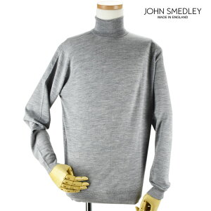 ジョンスメドレー JOHN SMEDLEY cherwell-silver CHERWELL チャーウェル ハイネック ニット セーター ウール メンズ シルバー【送料無料】