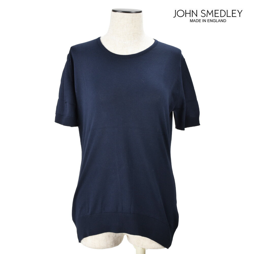 ジョンスメドレー トップス レディース ジョンスメドレー JOHN SMEDLEY DANIELLA NAVY カットソー クルーネック トップス 半袖 ネイビー レディース【送料無料】