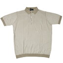 【4/25 0:00-23:59 エントリー＆楽天カードご利用でポイント4倍】JOHN SMEDLEY ジョンスメドレー ポロシャツ 9041GRIST FRENCH BEIGE/WHITE/メンズ/トップス/TOPS【SS】【送料無料】【SSJS】[fat-2]