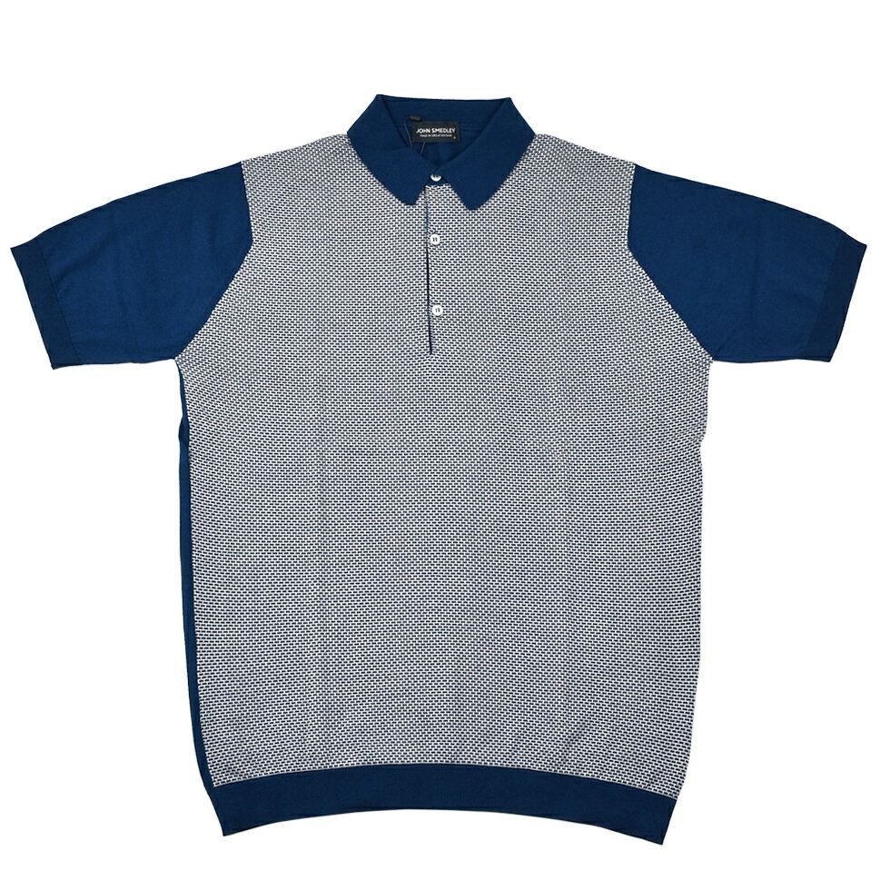 JOHN SMEDLEY ジョンスメドレー ポロシャツ 9041HORST INDIGO/WHITE/メンズ/トップス/TOPS【SS】【送料無料】【SSJS】 fat-2