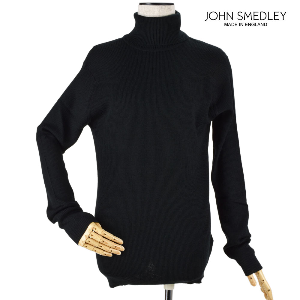 ジョンスメドレー トップス レディース ジョンスメドレー JOHN SMEDLEY massey-black MASSEY マッセイ ハイネック ニット セーター レディース ブラック BLACK 黒【送料無料】