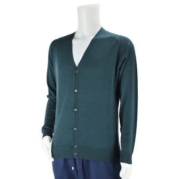 ジョンスメドレー JOHN SMEDLEY カーディガン 9032 GREEN メンズ