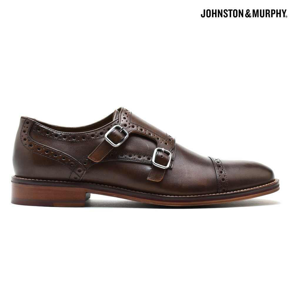 【交換送料無料】ジョンストン＆マーフィー JOHNSTON MURPHY CONARD DOUBLE MONK 20-8683 BROWN コナード ダブルモンク ドレスシューズ ビジネスシューズ 革靴 ブラウン メンズ【送料無料】