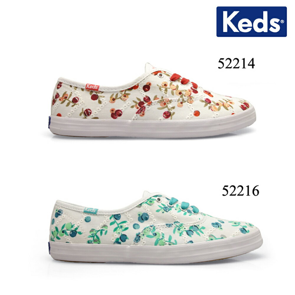 【SALE価格につき返品・交換不可】keds ケッズ 52214 52216 CHAMPION EYELET BERRY レディース USAモデル ベリーホワイトレッド WHITE RED ティール テイラースイフトスニーカー