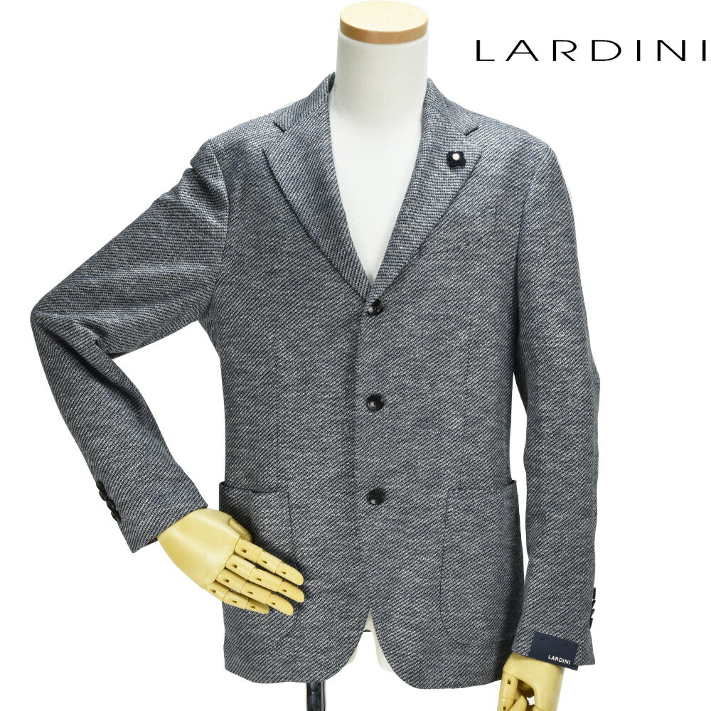 Rakuten - 【楽天スーパーSALE】ラルディーニ LARDINI EG903AV/EGA52526 1 JACKET NAVY MIX シングルジャケット テーラード ジャケット カジュアルジャケット ネイビーミック メンズ【送料無料】