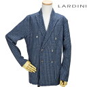 【8/20 23:59まで エントリー&楽天カードご利用でポイント4倍】ラルディーニ LARDINI EGLJM21/EG52008 830CE JACKET ダブルジャケット テーラード ジャケット カジュアルジャケット ブルー系 メンズ【送料無料】