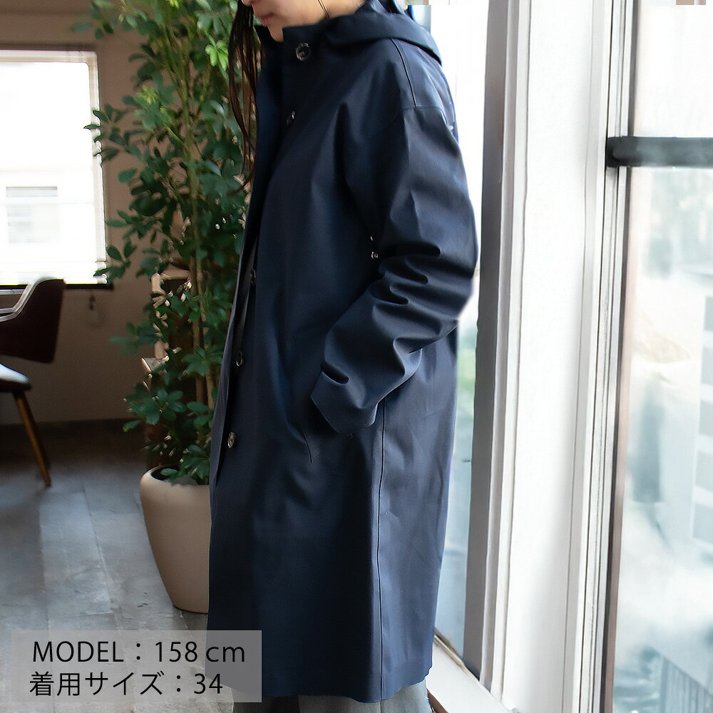 【アウターSALE価格】MACKINTOSH マッキントッシュ レディースコート NAVY ネイビー LR 015 6117 レディース/母の日/ギフト/レインコート/梅雨 【送料無料】 cloudmoda-10002439 クラウドモーダ サンプル画像2