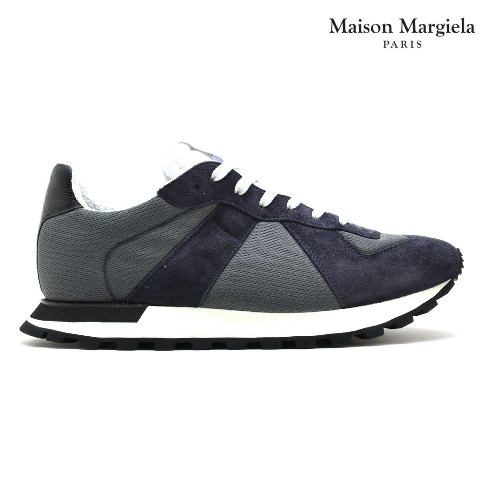 メゾン マルジェラ プレゼント メンズ（30000円程度） メゾンマルジェラ Maison Margiela S57WS0242 P1879/964 SNEAKER GRAY レプリカ ランナー ランニングシューズ ローカット スニーカー グレー系 メンズ【送料無料】