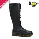 ドクターマーチン 20ホールブーツ レディース ロングブーツ ジップブーツ ブラック 黒 Dr.Martens 1B60 20 EYE ZIP BOOT