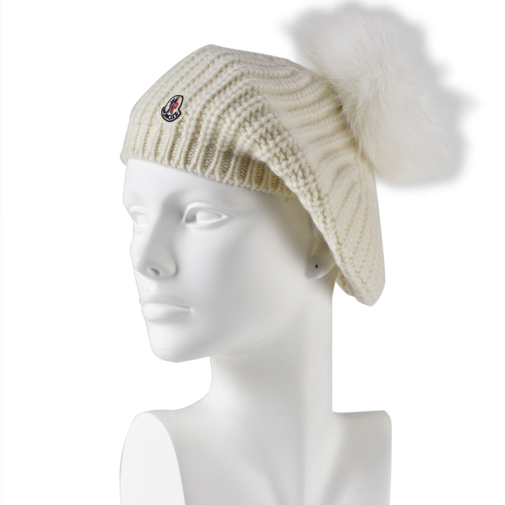 �ڤ��㤤ʪ�ޥ饽��SALE�ۥ�󥯥졼�� MONCLER 00283 00 0992H/034 Wool beret �����ߥ亮 �٥졼˹ ������åڥ� �ۥ磻�� �� WHITE ��ǥ����� ������̵����