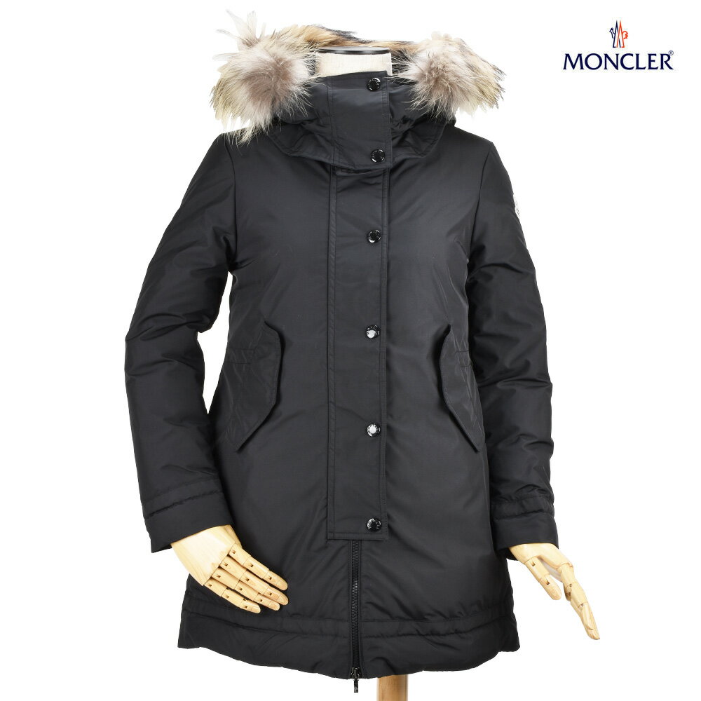 楽天クラウドモーダモンクレール MONCLER 49393 25 57244/999 YOLANDE ヨランダ ダウンジャケット ダウンコート キッズ ガールズ レディース ブラック 黒 BLACK フード＆ファー【送料無料】