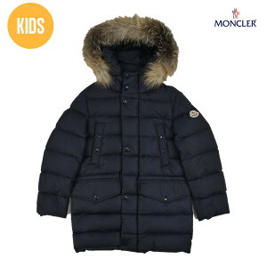 モンクレール MONCLER 42356.25 68352/742 JACKET MONTLIARD DARK NAVY ダウンコート ダウンジャケット ファー付きフード ダークネイビー キッズ サイズ8・10【送料無料】