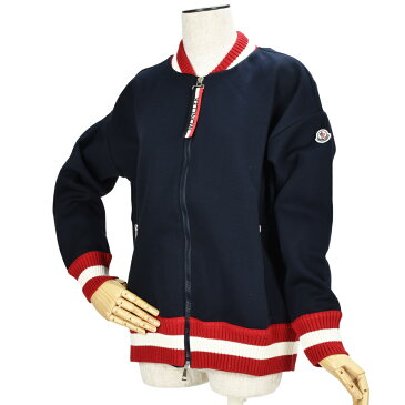 【期間限定ポイント10倍 12/10 00：00〜12/11 01：59まで】モンクレール MONCLER 84516.00 83143/778 NAVY ネオプレン カーディガン ジップアップ ネイビー 紺色 レディース【送料無料】[po_10]