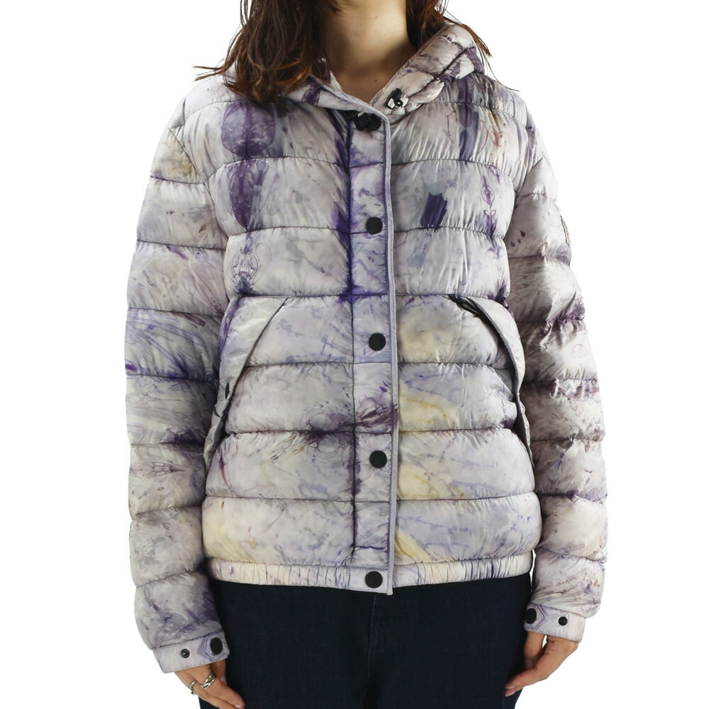 モンクレール ダウンジャケット レディース アウター フード付き パープル タイダイ柄 RIVES GIUBBOTTO MONCLER 【送料無料】