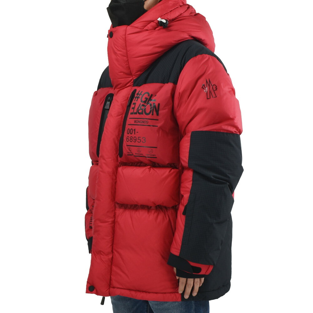【大感謝祭SALE】モンクレール ダウンコート メンズ アウター フード付き レッド 赤 PERFORMANCE&STYLE MONGNOD GIUBBOTTO MONCLER 【送料無料】