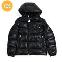 モンクレール ダウンジャケット キッズ ジュニア 子供用 ブルゾン フード付きダウン ブラック 黒 MONCLER LOTER【送料無料】