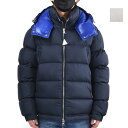 モンクレール ダウンジャケット メンズ アウター フード付き ネイビー ホワイト POIRIER GIUBBOTTO MONCLER 【送料無料】