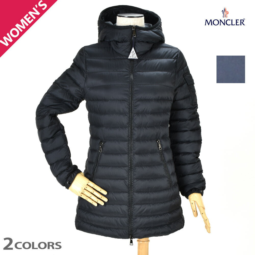 モンクレール ダウンジャケット レディース ライトダウン ミディアム丈 ブラック ネイビー 黒 紺 MENTS GIUBBOTTO MONCLER【送料無料】のサムネイル